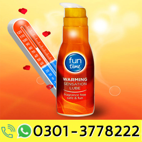 Playtime Fun Time Lube Warming 75mL Water Based Couples Lubricant For Fun 