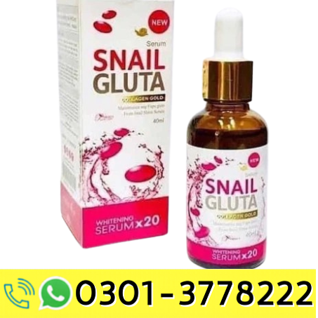 Snail Gluta Collagen Gold Whitening Serum