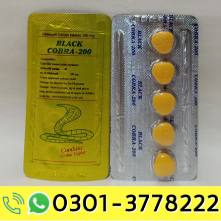 Black Cobra 200mg Tablets in Pakistan